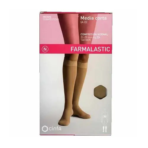 Farmalastic Short Stocking Compression Normal Beige, Size XL, Unit