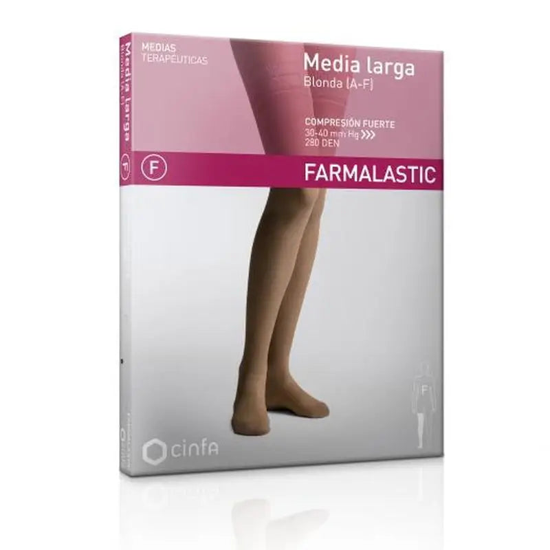 Farmalastic Long Stocking Strong Compression Stocking 30-40 Mm Hg, Size Queen, Unit