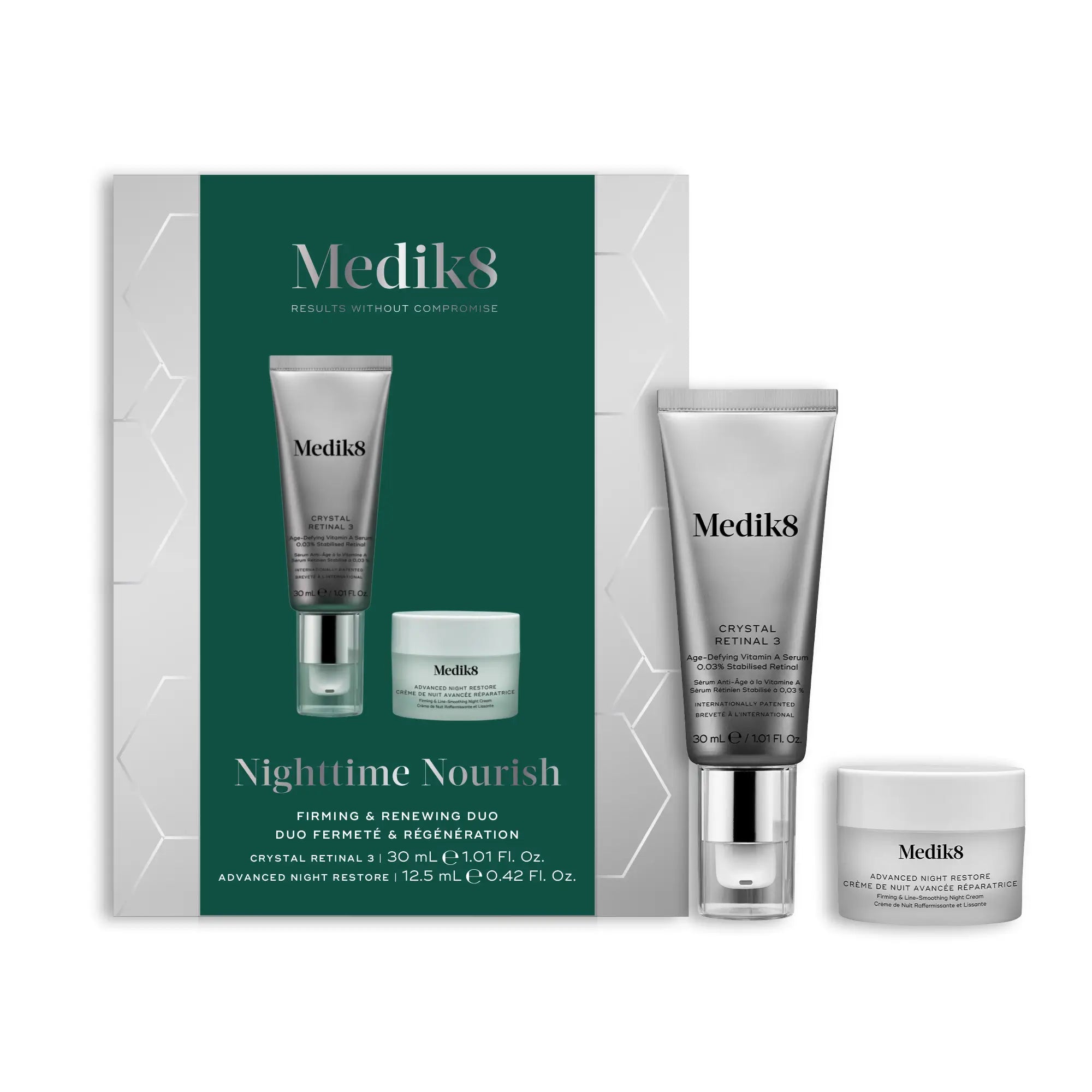 Medik8 Nighttime Nourish Pack Retinal 3 and Night Cream