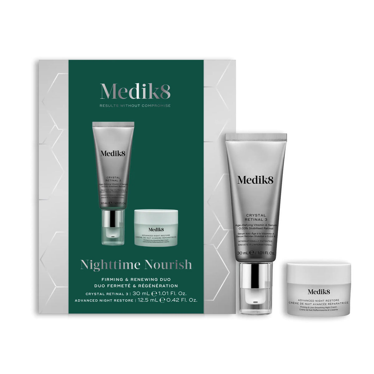 Medik8 Nighttime Nourish Pack Retinal 3 and Night Cream