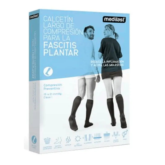 Medilast Fascitis Sock Long Black Large Size