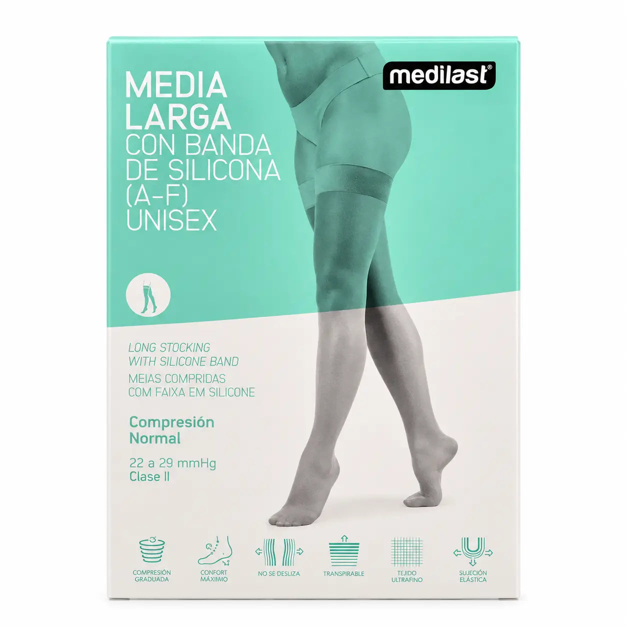 Medilast Long Stocking Black Blond Small R110