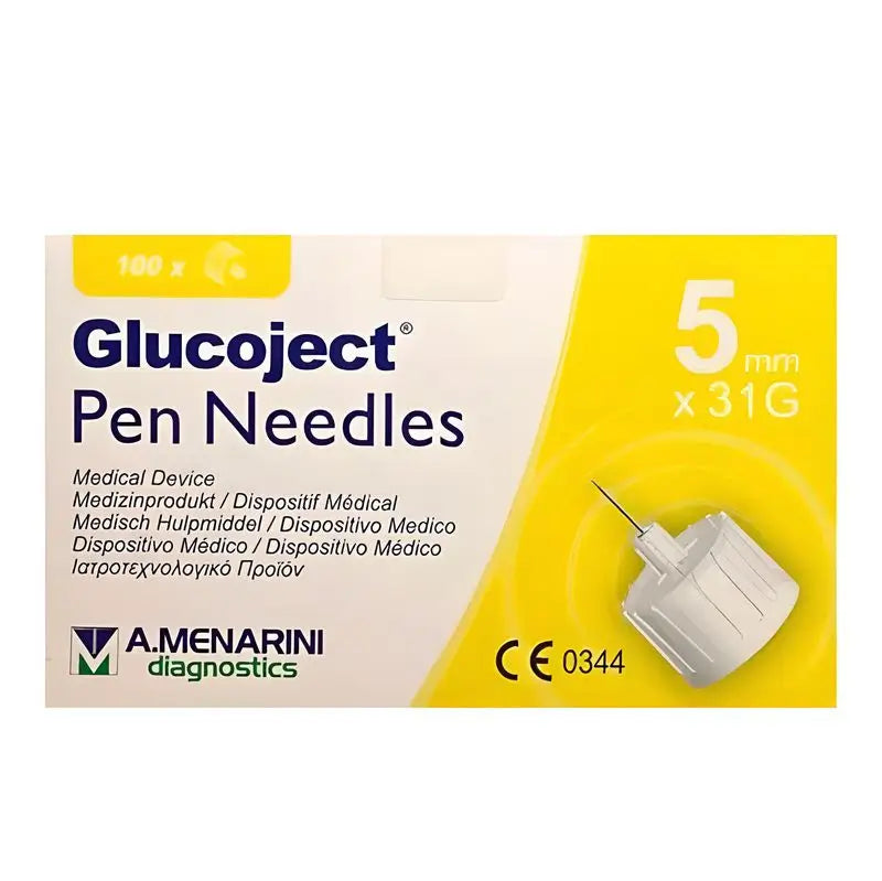 Menarini Glucojet Insulin Needle 31Gx5Mm 100 Units