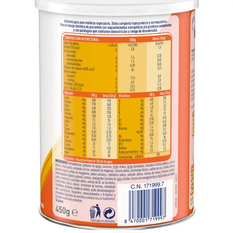 Meritene Extra Vanilla, 450g