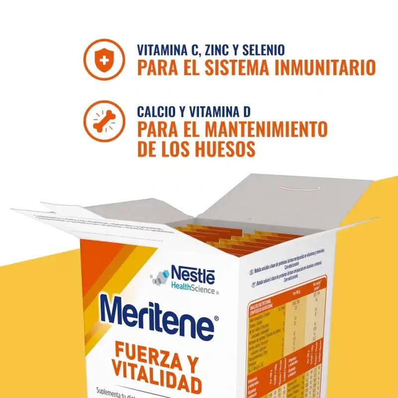 Meritene Strength and Vitality Shake Strawberry Flavour, 15 sachets x 30 g