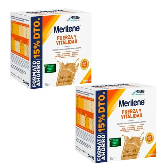 Meritene Strength & Vitality Decaffeinated Coffee Savings Pack 2 x 30 sachets