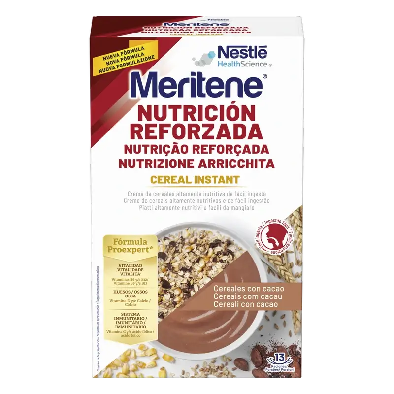 Meritene Reinforced Nutrition Instant Cereal - Cocoa , 1 sachet of 520 grams