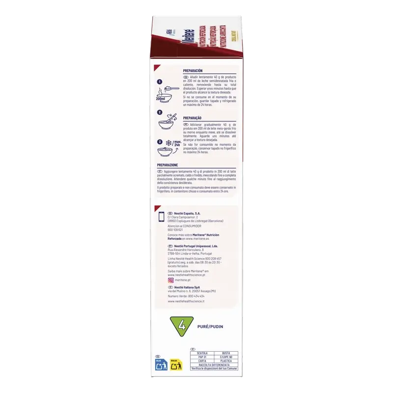 Meritene Reinforced Nutrition Instant Cereal - Cocoa , 1 sachet of 520 grams