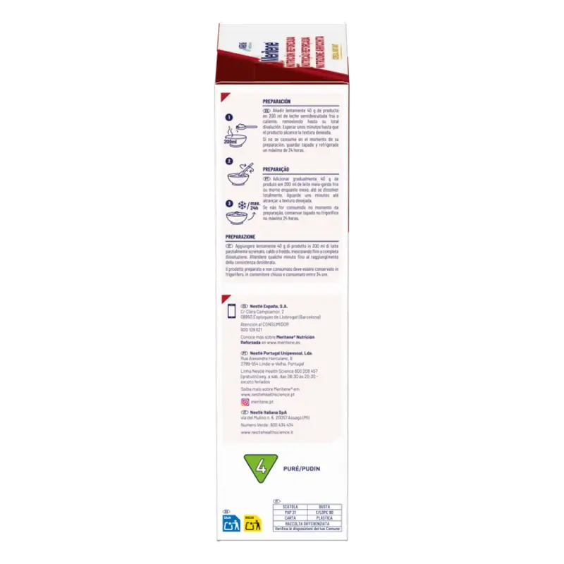 Meritene Reinforced Nutrition Instant Cereal - Multifruit , 1 sachet of 520 g
