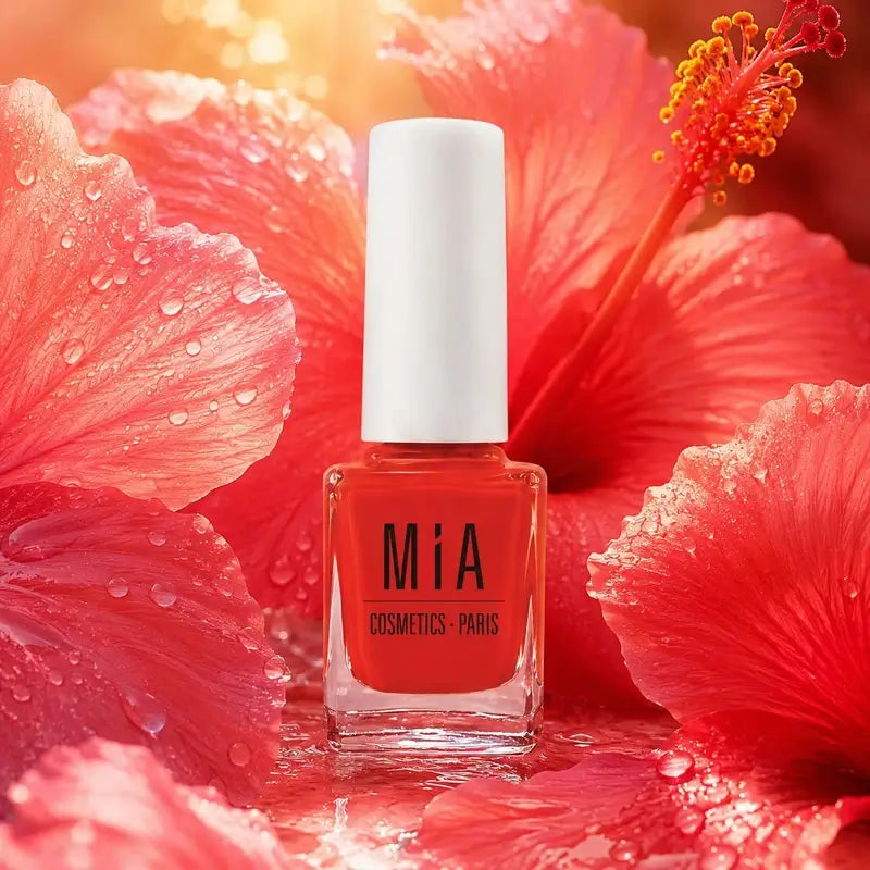 Mia Cosmetics Paris Hibiscus Radiant Glow Nail Varnish, 11 ml