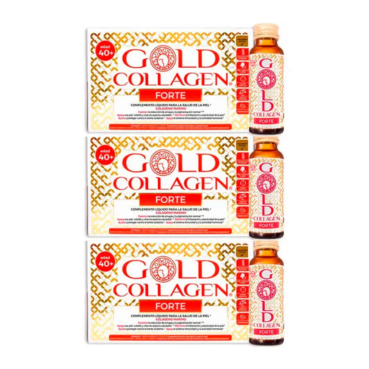 Gold Collagen Forte, Pack 3 x 10 x 50 ml