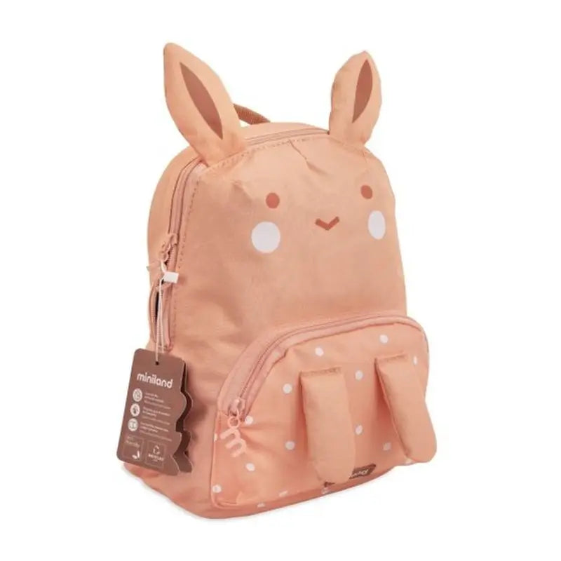 Miniland Recycled Children's Backpack Ecothermibag Kid Rabbit