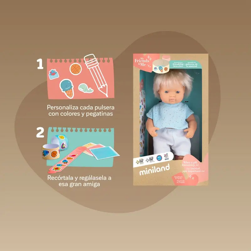 Miniland Blondie Doll 38 Cm My Friends & Me