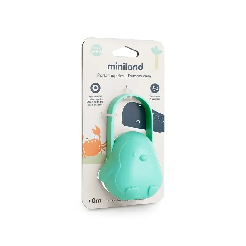 Miniland Pacifier Holder with Penguin Ocean Handle