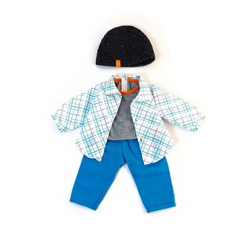 Miniland Doll Set Blue Winter Clothes Set 38 Cm