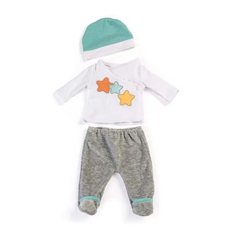 Miniland Doll Pyjama Clothes 2 Pieces Grey 40 Cm
