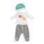 Miniland Doll Pyjama Clothes 2 Pieces Grey 40 Cm