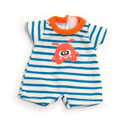 Miniland Striped Summer Pyjama Clothes For Doll 21 Cm