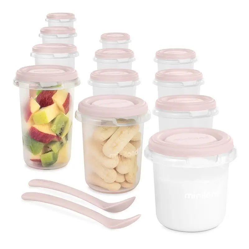 Miniland Set Of 12 Airtight Hermisized Candy 200Ml, 250Ml, 330Ml