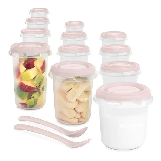 Miniland Set Of 12 Airtight Hermisized Candy 200Ml, 250Ml, 330Ml