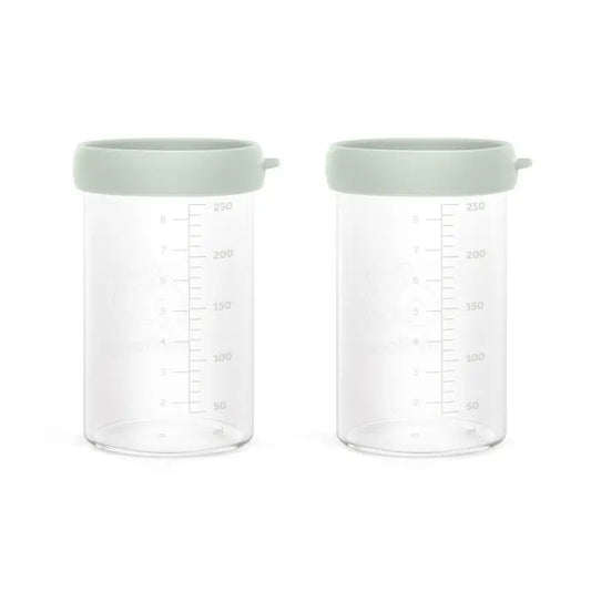 Miniland Set Of 2 Ecosized Glass Flasks 250Ml