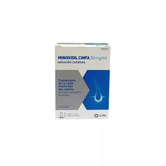 Minoxidil 50 mg/ml Cutaneous Solution, 120ml | Cinfa