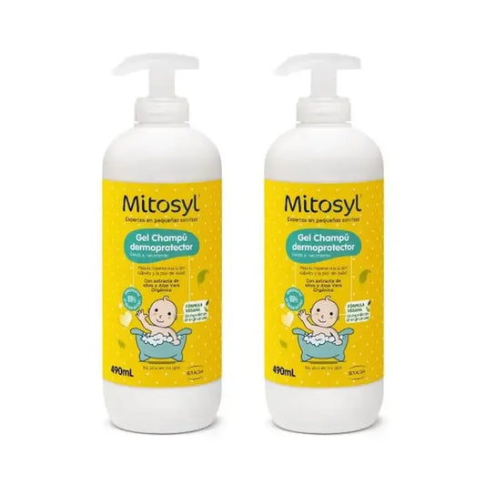 Mitosyl Baby Dermoprotective Shampoo Gel, 2X490 Ml