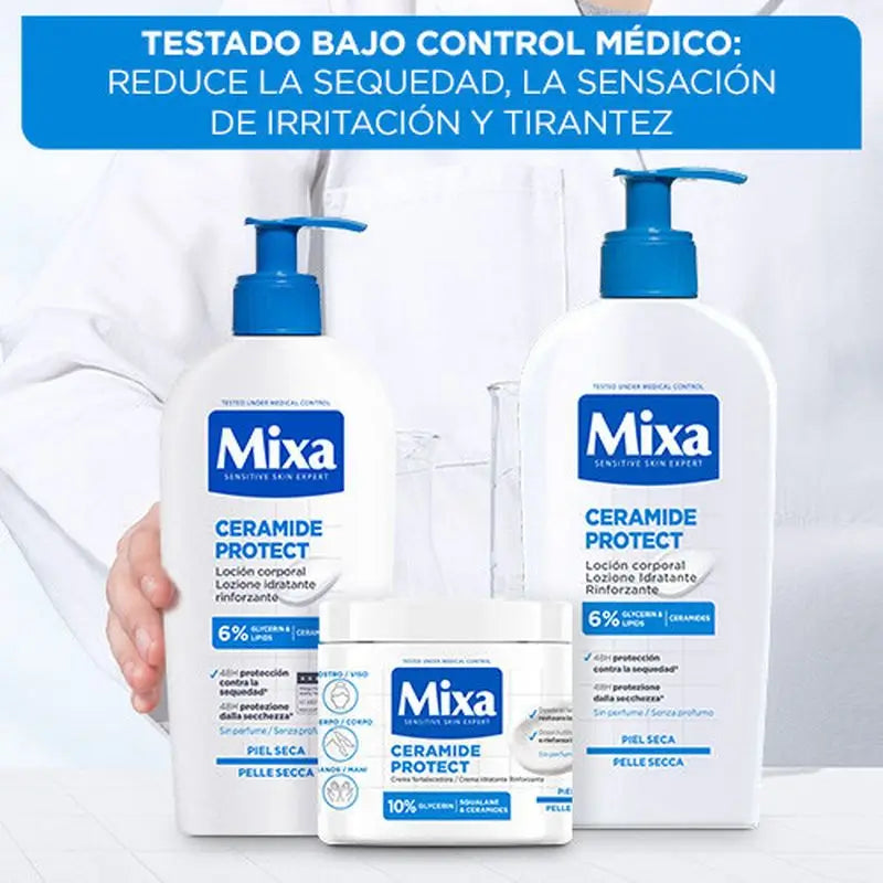 Mixa Ceramide Protect Strengthening Cream For Very Dry Skin 400Ml