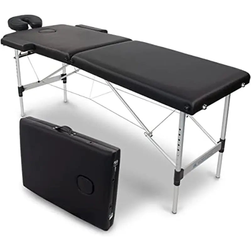 Mobiclinic Folding Massage Table Black Aluminium