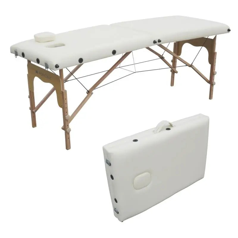 Mobiclinic White Wooden Folding Stretcher