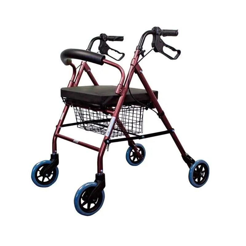 Mobiclinic Pack Folding Walker And Special Anti-decubitus Cushion