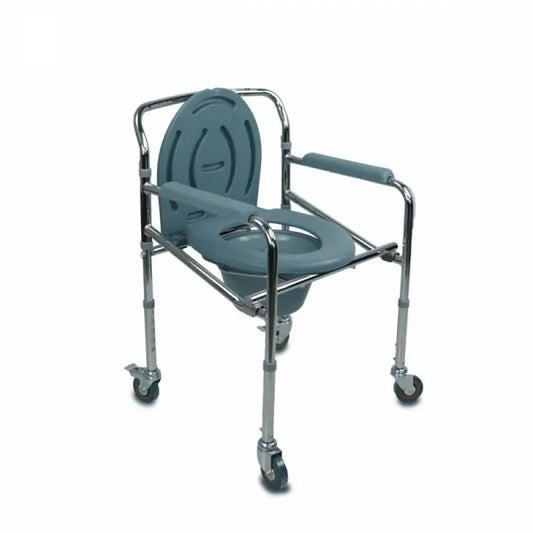 Mobiclinic Folding Toilet Chair With Lid