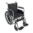 Mobiclinic Folding Wheelchair With Removable Rear Wheels Gray