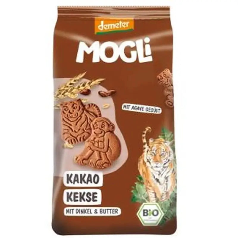 Mogli Tiger Crackers With Cocoa 7pcsx125Gr. Demeter**