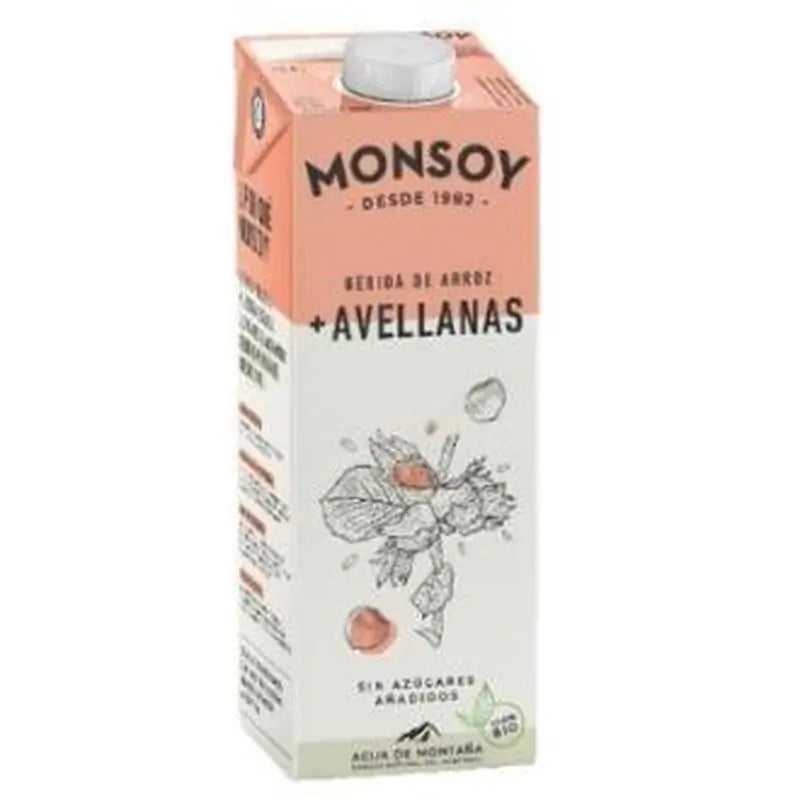 Monsoy Vegetable Rice Drink With Hazelnuts 1Lt.