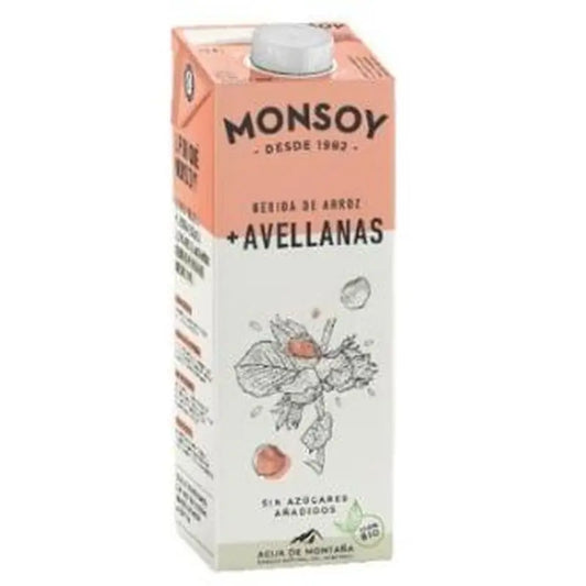 Monsoy Vegetable Rice Drink With Hazelnuts 1Lt.