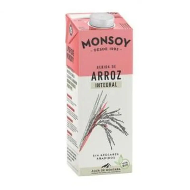 Monsoy Vegetable Brown Rice Drink 1Lt 6Pcs. Bio