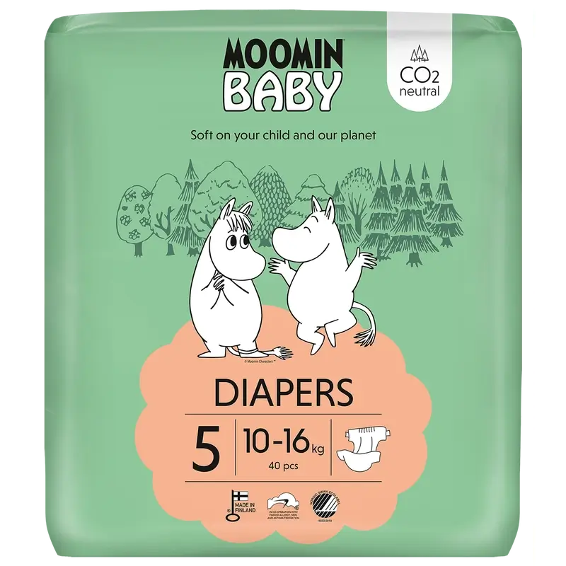 Moomin Baby Nappies Size 5 , 40 units