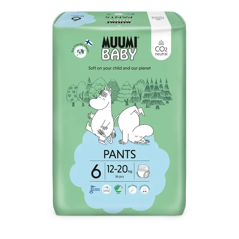 Moomin Baby Training Nappies Size 6 , 36 pcs.