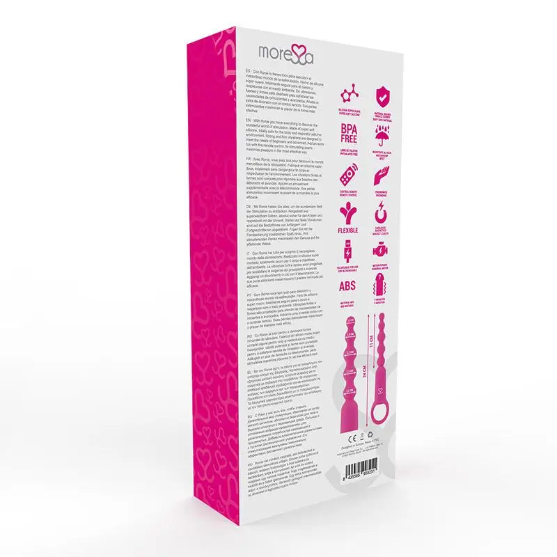 Moressa Ronie Remote Control Anal Pleasure Pink
