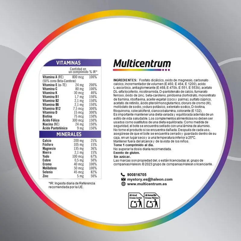 Multicentrum Men's 50+ Multivitamin, 30 Tablets