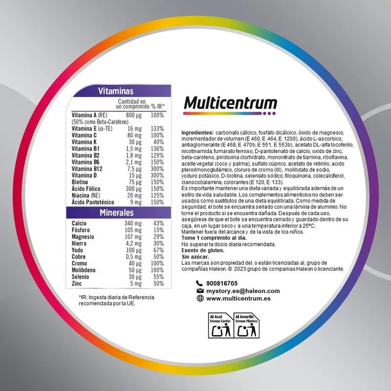 Multicentrum Women 50+ Multivitamin Food Supplement, 30 tablets