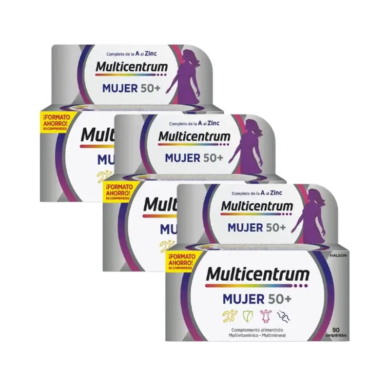 Multicentrum Women's 50+ Multivitamin, 3X90 Tablets