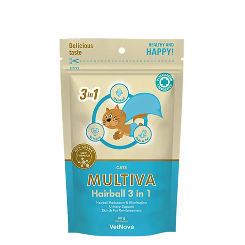 Multiva Hairball 3-in-1, 30 chews