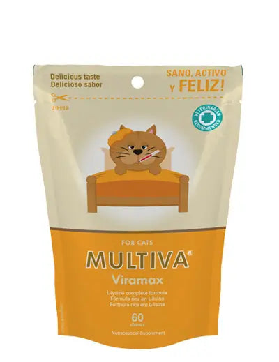 Vetnova Multiva Viramax, 60 Chews, snack for cats