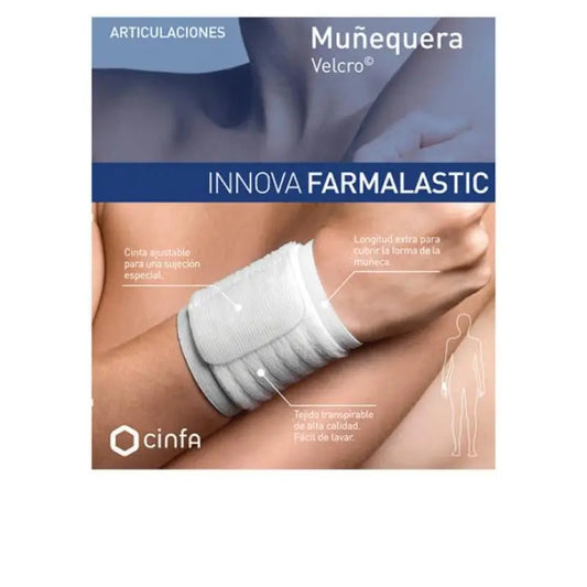 Farmalastic Wristband Velcro, Small Size White