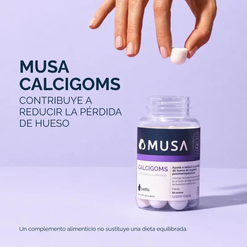Musa Calcigoms Gummies Clacio , 2 x 30 capsules