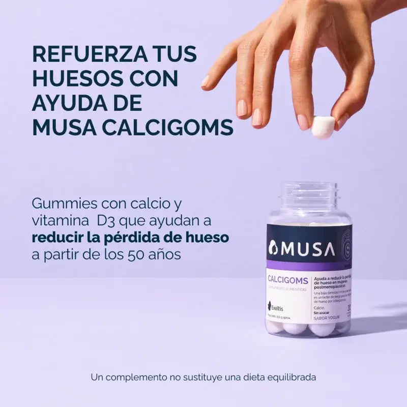 Musa Calcigoms Gummies Clacio , 3 x 30 capsules