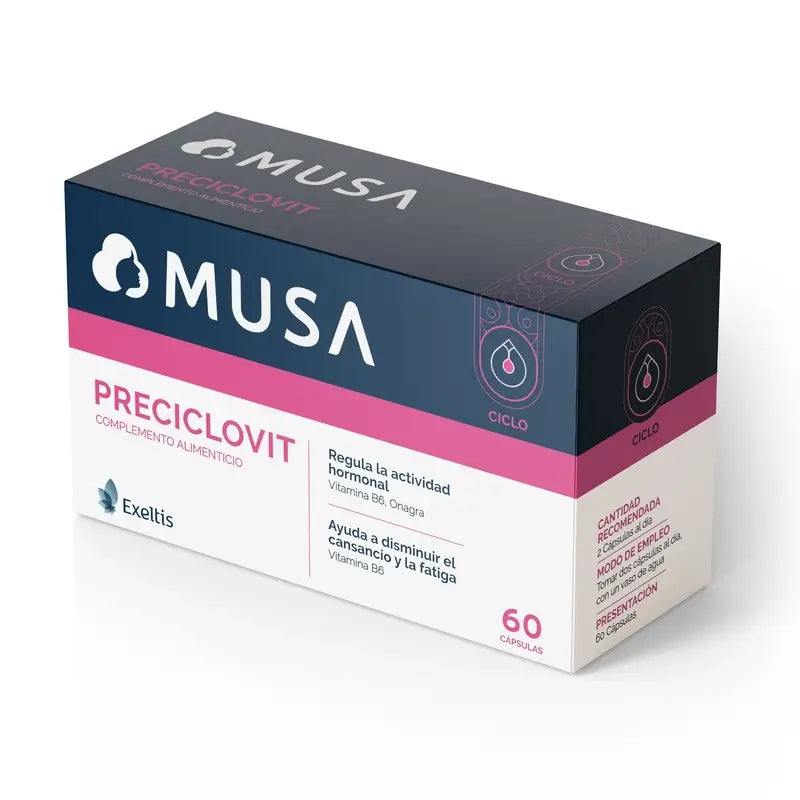 Musa Preciclovit Premenstrual, 60 capsules