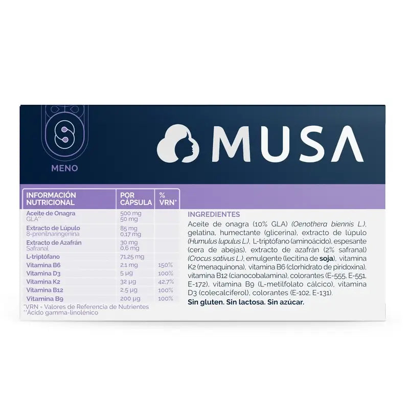 Musa Triplo Menopause Food Supplement , 3 x 30 capsules